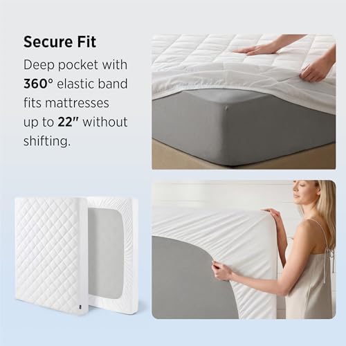 Bedsure Full Mattress Protector, Quilted Waterproof Mattress Protector - Image 6