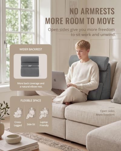 Blissful Diary Reading Pillow, Wide Backrest - Image 2