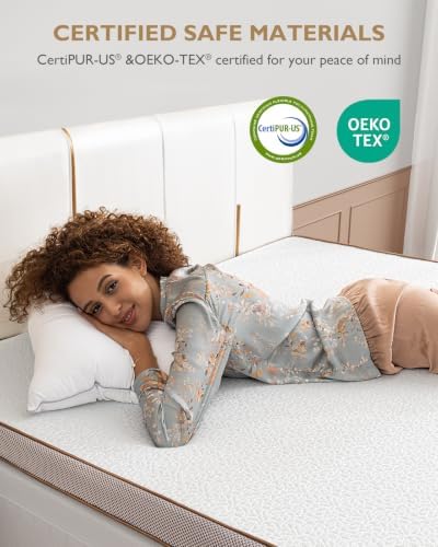 BedStory 4 Inch Memory Foam Mattress Topper Full Size, Gel Infused Comfort - Image 4