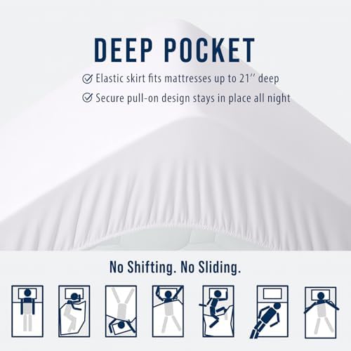 OLANLY Twin Quilted Fitted Mattress Pad, Down Alternative Fill - Image 5