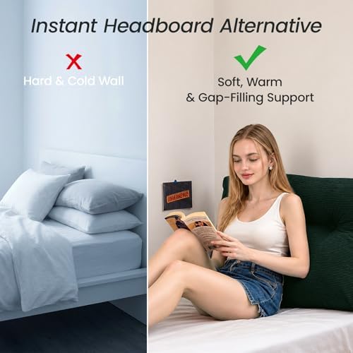 Sasttie Headboard Pillow Twin/Twin XL, Wedge Pillow Headboard - Image 3