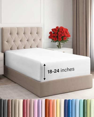 CGK Linens Extra Deep Twin XL Fitted Sheet by CGKUnlimited