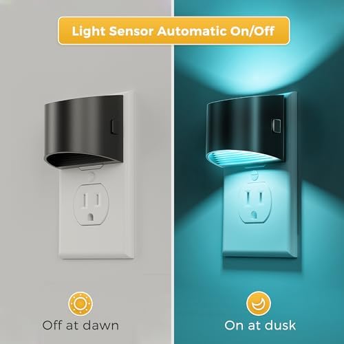 L LOHAS LED Night Lights Plug into Wall, 8 Colored Kids Night Light, 2 Pack - Image 4