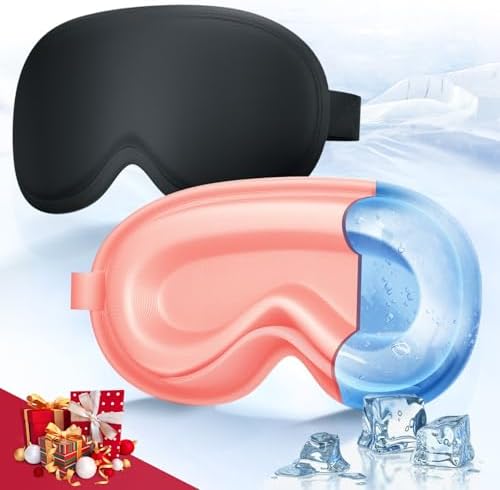 2 Pack 3D Cooling Gel Eye Mask by Luguiic
