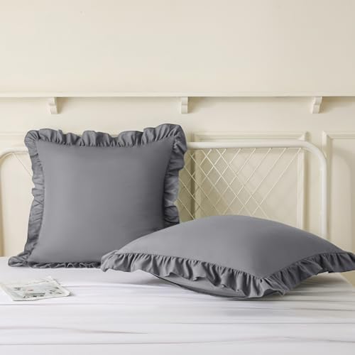 KKJIAF 2 Pack Ruffle Pillow Cases 22x22 Inches - Image 4