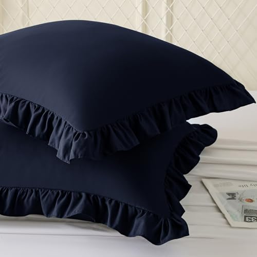 KKJIAF 2 Pack Ruffle Pillow Cases 24x24 Inches - Image 2