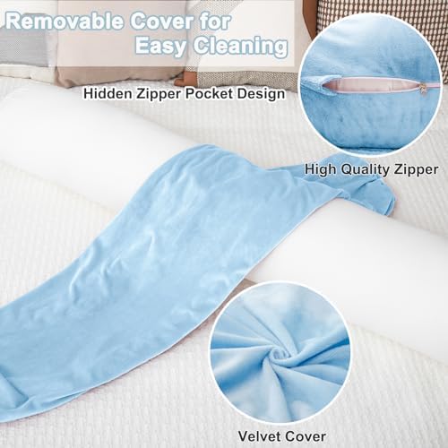 1 MIDDLE ONE Bolster Pillow for Bed, Long Round Body Pillow for Adults - Image 3