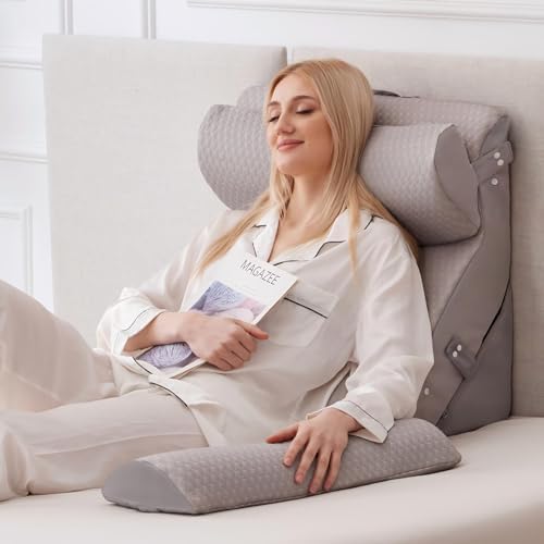Ruqmuis Wedge Pillow Set for After Surgery, Bed Wedge Pillow by Ruqmuis