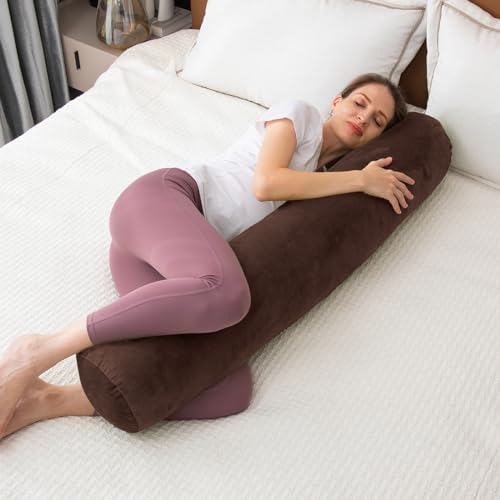 1 MIDDLE ONE Round Body Pillow for Adults, Long Bolster Pillow for Bed - Image 6