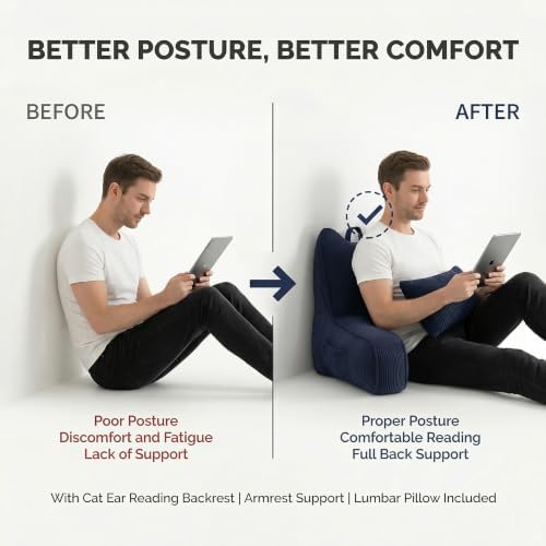 Patented Design Corduroy Sit Up Pillow - Image 3