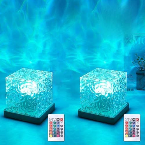 2 Pack Ocean Wave Projector Light,Shower Lamp Ambient Lighting by Growalleter