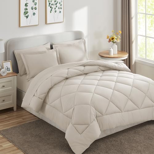 CozyLux California King Comforter Set 104"x96", 7 Piece - Image 4