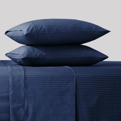 Feather & Stitch 100% Cotton Sateen 500 TC King Size Bed Sheet Set - Image 4