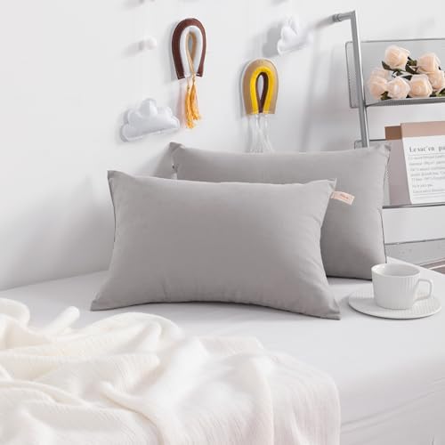 NTBAY Toddler Pillows, Light Grey - Image 2