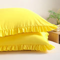 BEDSUM Standard Ruffled Pillow Shams by BEDSUM