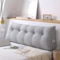 Headboard Wedge Pillow for Single/Twin/Queen/King Bed, Large Cotton Linen by Unknown
