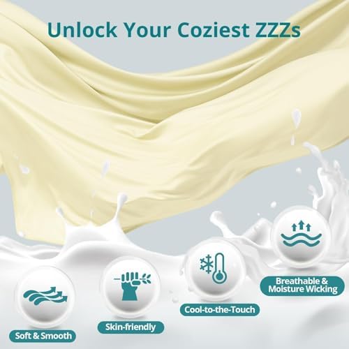 Cooling Pregnancy Pillows for Sleeping, Light Yellow - Image 5