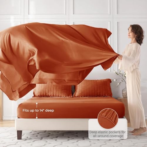 MUXHOMO 7 Pieces Full Comforter Set, Seersucker Bed in a Bag Full Size - Image 3