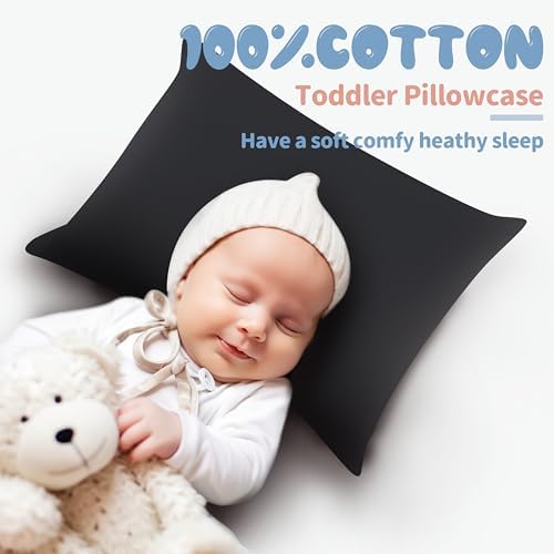 100% Egyptian Cotton Toddler Pillowcases Set of 2 - Image 2