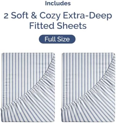 CGK Linens 2 Pack Extra Deep Full Fitted Sheets - Image 4