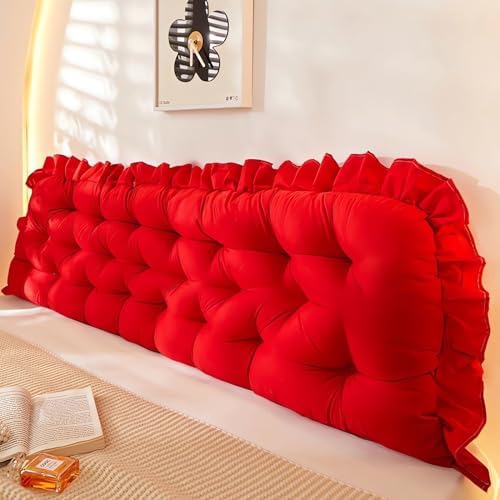 College Dorm Bed Bolster Pillow Long Reading Rectangular Headboard Pillow by LQdpdd