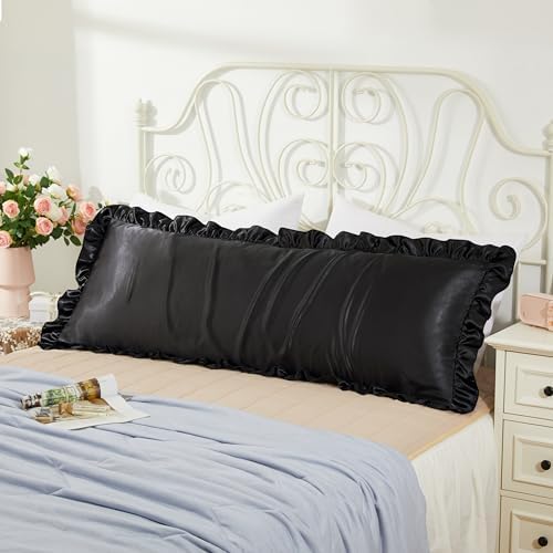 White Satin Pillowcases Body Pillow - Image 2