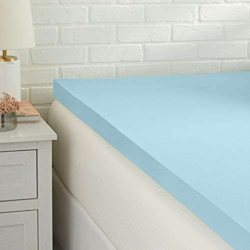 Amazon Basics King Mattress Topper, Cooling Gel-Infused, CertiPUR-US Certified by AmazonBasics
