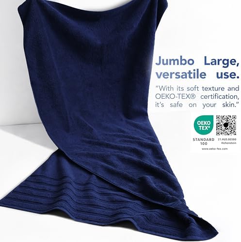 American Soft Linen 100% Cotton Luxury Turkish Towels, 35x70 XL Bath Sheet - Image 3