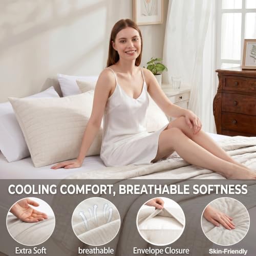 Swift Home Cooling Pillow Cases King Size Set of 2 - Image 3