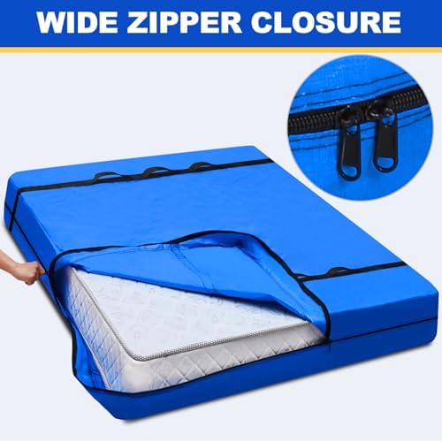 TICONN Mattress Bags for Moving, Heavy Duty Mattress Cover Storage Bag - Image 3