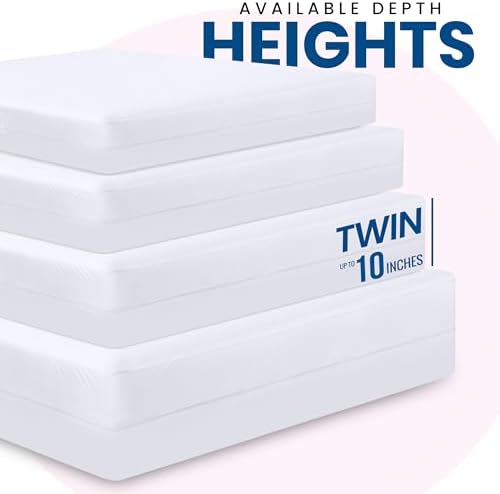 Waterproof Zippered Mattress Protector Twin Size - Image 2