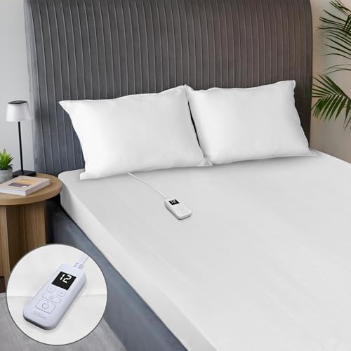 Sunbeam Heated Mattress Pad Quilted 12 Heat Deep Pocket Full 75x54 by Sunbeam