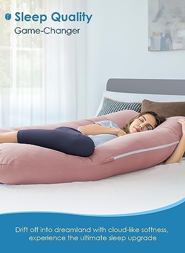 QUEEN ROSE Pregnancy Pillows for Sleeping, Cooling U Shaped Body Pillow - Image 4