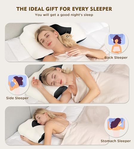 Osteo Cervical Pillow for Neck Pain Relief, Hollow Design Odorless Memory Foam - Image 7