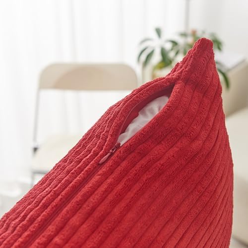 Home Brilliant Red Pillow Covers 12x20 Throw Pillows - Image 4