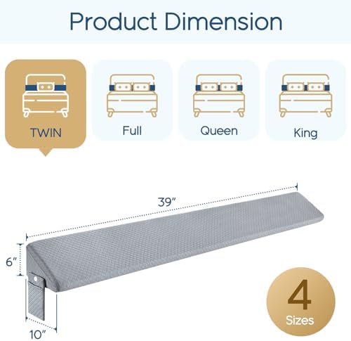 Homemate Twin Size（39"x10"x6"） Bed Wedge Pillow - Image 7