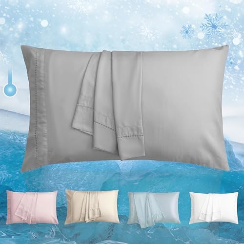 Cooling Pillow Cases Set of 2, King Size Cool Pillowcases by Unknown