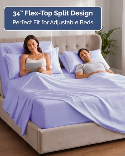 Extra Deep Flex Top Split Head King Sheet Set - Image 3