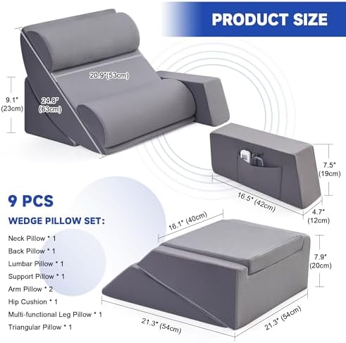 Yojoker Orthopedic Bed Wedge Pillow Set - Image 2