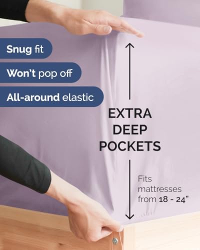 CGK Linens Deep Flex Top Split Head King Fitted Sheet - Image 2