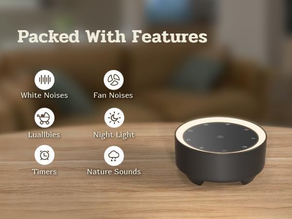 Kipcush White Noise Machine for Sleeping, Baby & Adults, High-Fidelity - Image 3