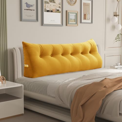 Daneey Headboard Pillow Queen, Triangular Wedge Pillow Headboard, Wedge by Daneey