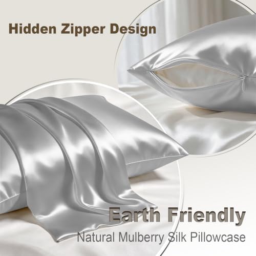 LYSHIN Silk Pillow Cases 2 Pack Standard Size - Image 2