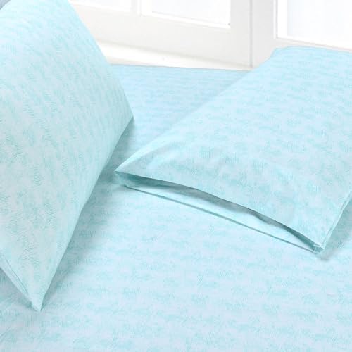Elegant Comfort 6-Piece Sheet Set Deep Pocket, Wave Aqua - Image 5
