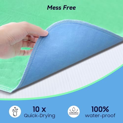 Fygrip 6 Pack 36” x 36” Extra Heavy Absorbency Washable Underpads Bed Pads - Image 4