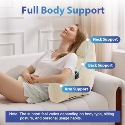IPYNBAP Back Pillow for Bed Sitting up, Reading Pillow, 18 Inch - Image 5