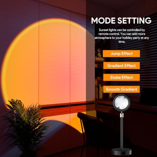 Bavcieu Sunset Lamp Projector with Remote & APP, Multicolor Night Light - Image 6