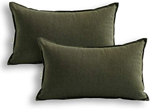 Jeanerlor Cotton Linen Square Decorative Throw Pillow Case Cushion Cover - Image 2