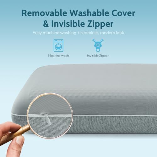 Gel Cooling Pillows for Hot Sleepers, Cooling Memory Foam Pillow - Image 3