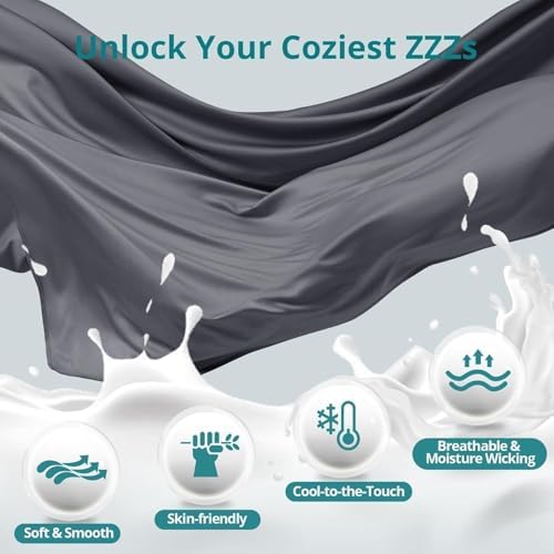 Cooling Pregnancy Pillows for Sleeping, Dark Grey - Image 5